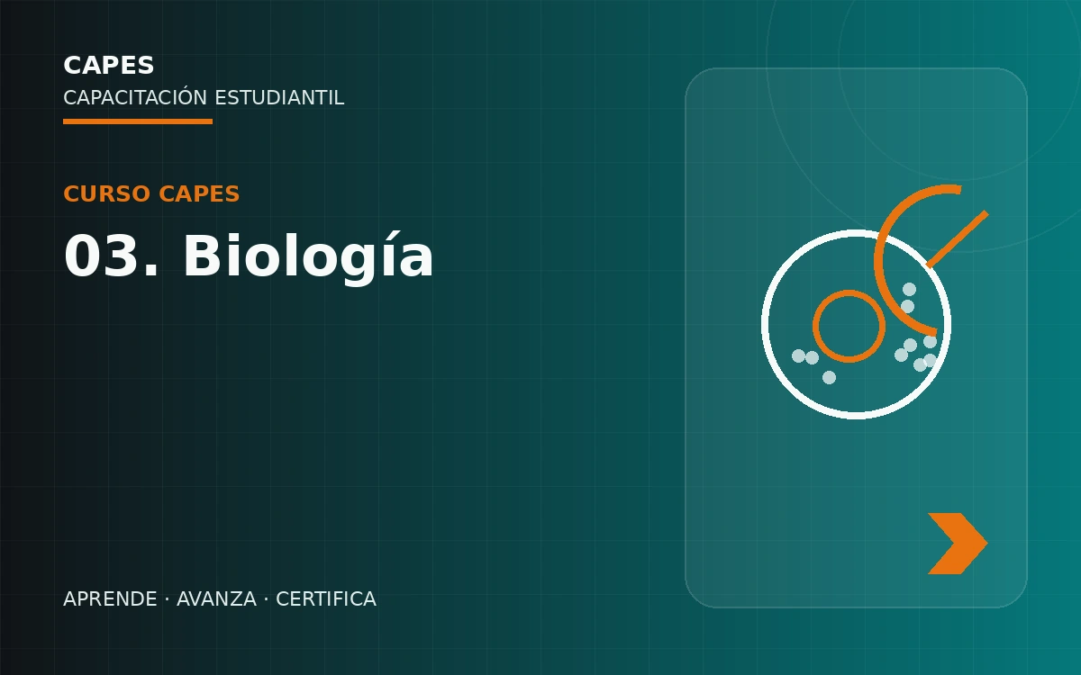 Portada del curso 03. Biología de CAPES.